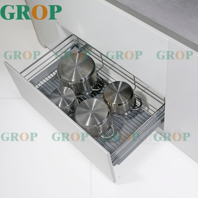 Kệ đựng xoong nồi nan tròn inox 304