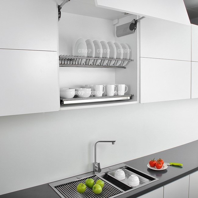 Giá bát cố định chữ V inox lá