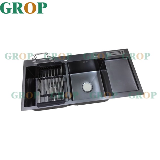 Chậu rửa 2 hố sơn Nano