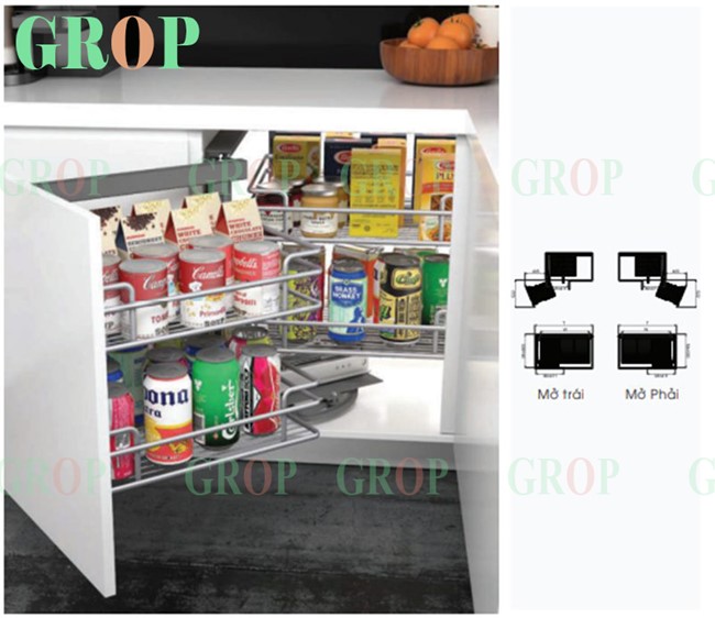 Kệ Góc Liên hoàn Hợp Kim